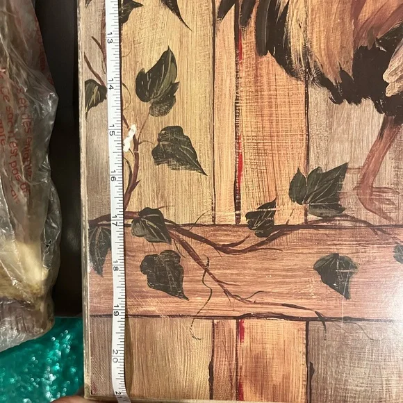 Red and Black Rooster Painting Art - Picture 4 of 9